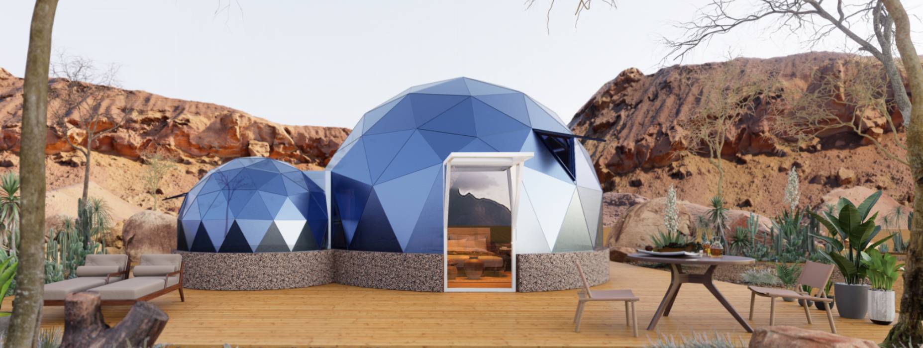 代县球形智能光伏玻璃星空房